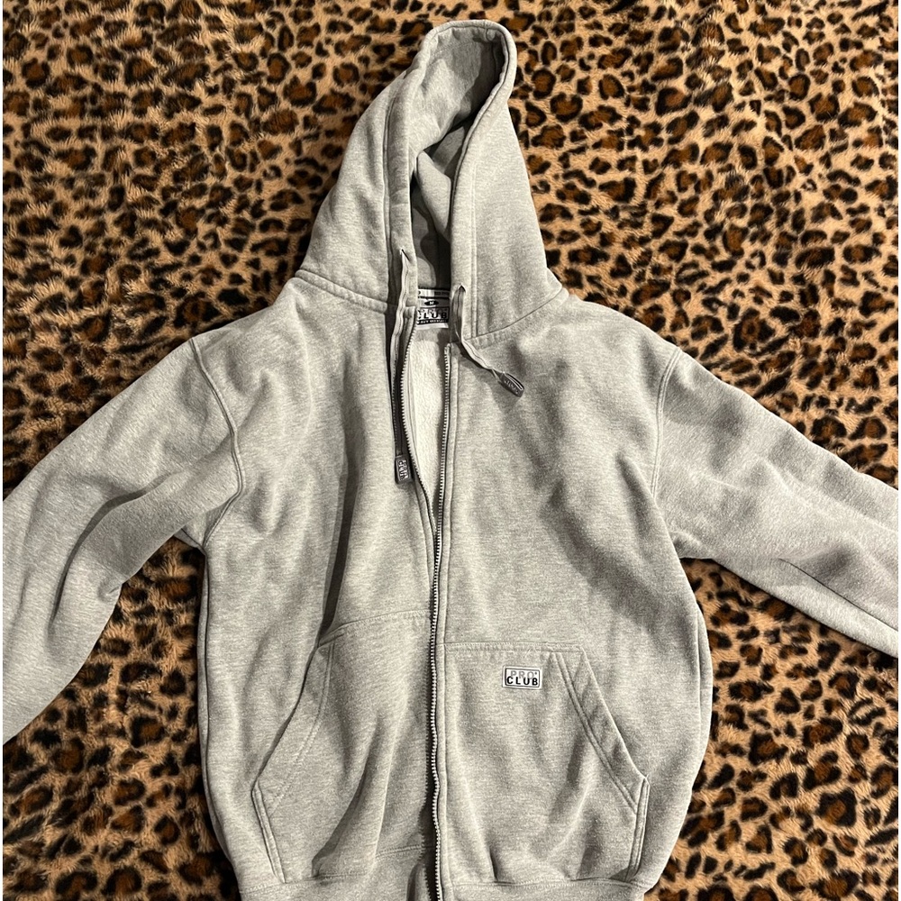 gray pro club zip up